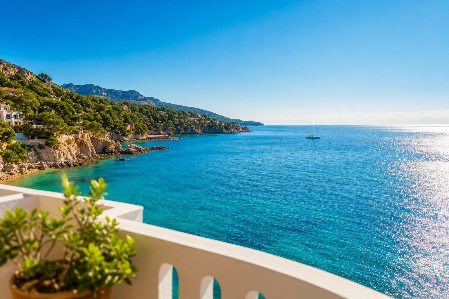 Avşa Adası temsili deniz ve koy manzarası